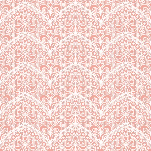 Lace seamless pattern with flowers — Stock Vector