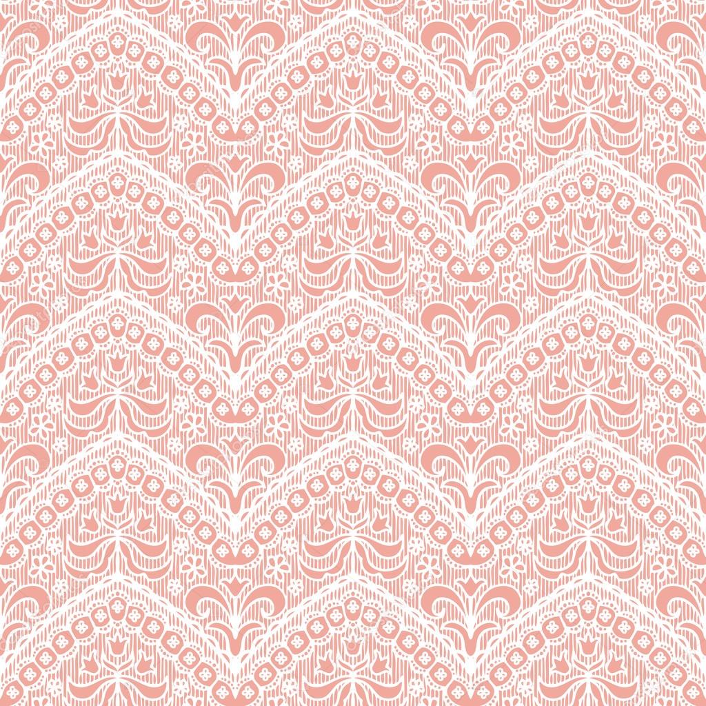 Lace seamless pattern with flowers