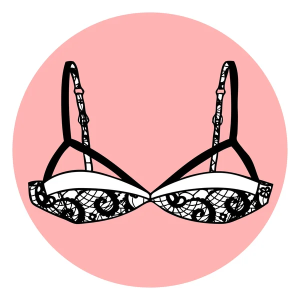 Reggiseno di pizzo — Vettoriale Stock