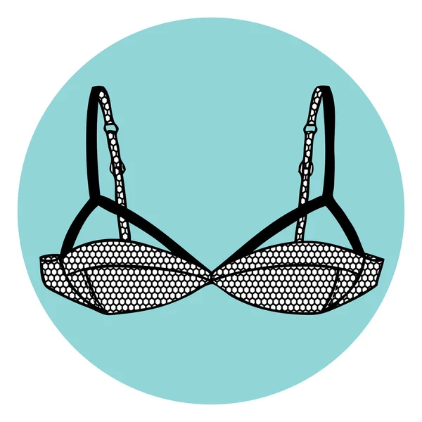 Soutien-gorge dentelle — Image vectorielle