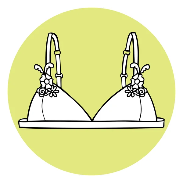 蕾丝胸罩 — 图库矢量图片