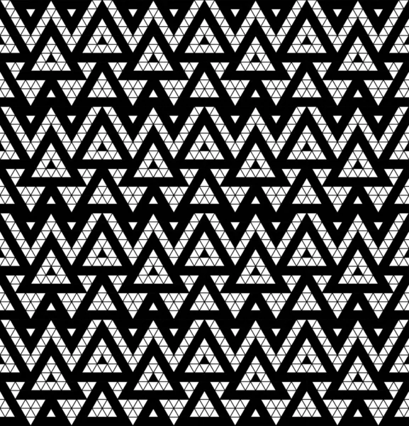 Tribal monochrome pattern — Stock Vector