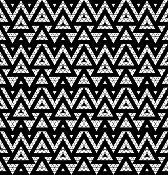 Patrón tribal monocromo — Vector de stock