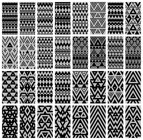 Tribal lace patterns — Stock Vector