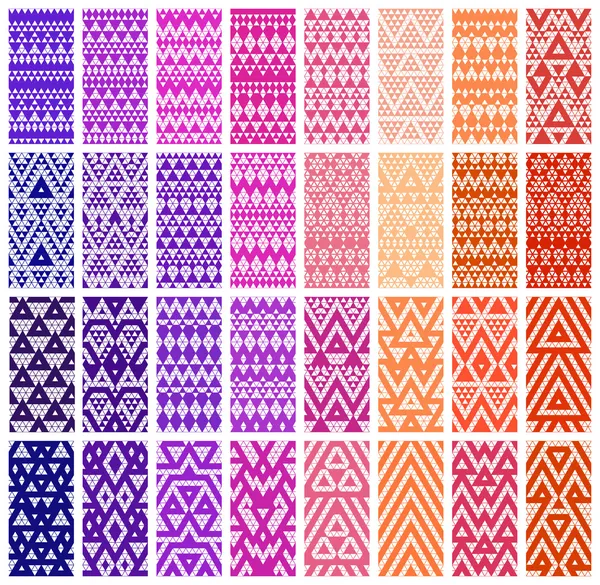 Tribal lace patterns — Stock Vector