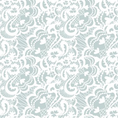 Çiçekli Dantel seamless modeli