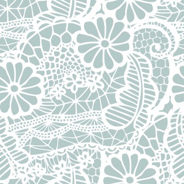 Çiçekli Dantel seamless modeli