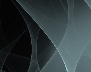 siyah arka plan üzerine soyut fractal