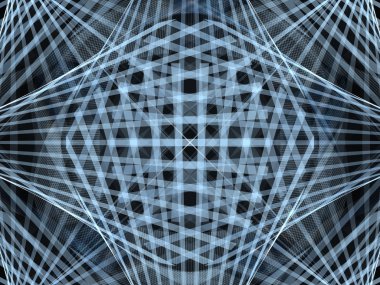 soyut fraktal siyah zemin üzerine mavi