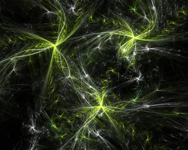 Abstract fractal on the black background — Stock Photo, Image