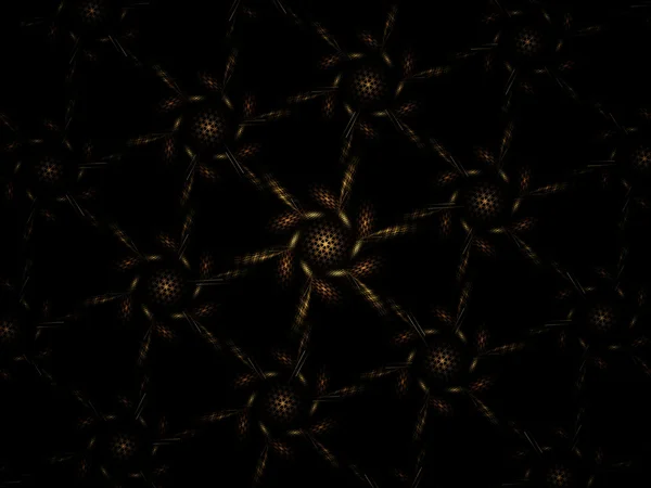 Fractal abstracto sobre fondo negro —  Fotos de Stock