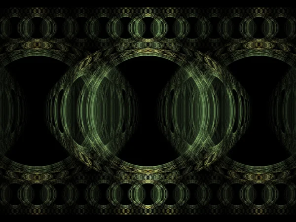 Αφηρημένη fractal επάνω σε μαύρο υπόβαθρο — Φωτογραφία Αρχείου