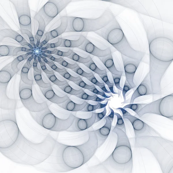 Beyaz zemin üzerinde soyut fractal — Stok fotoğraf