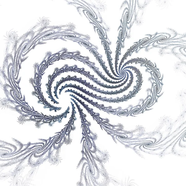 Espial fractal abstrato no fundo branco — Fotografia de Stock