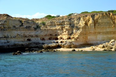 mağaralar kayalıklarla sarı albufeira Algarve'deki/daki oteller