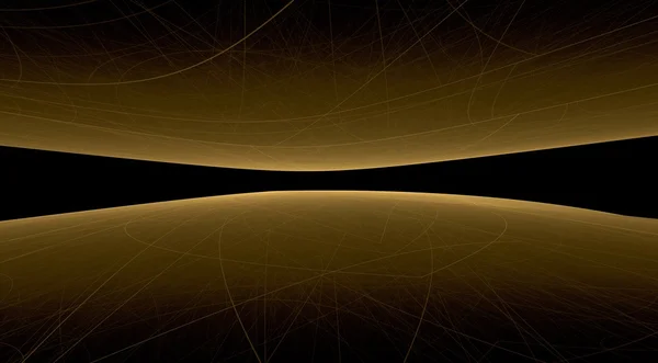 Fraktal render bir çarpık ve gerçeküstü manzara — Stok fotoğraf