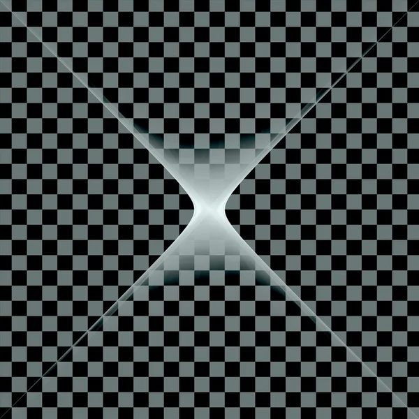 Abstrait numérique fractal carré art sur le fond noir — Photo