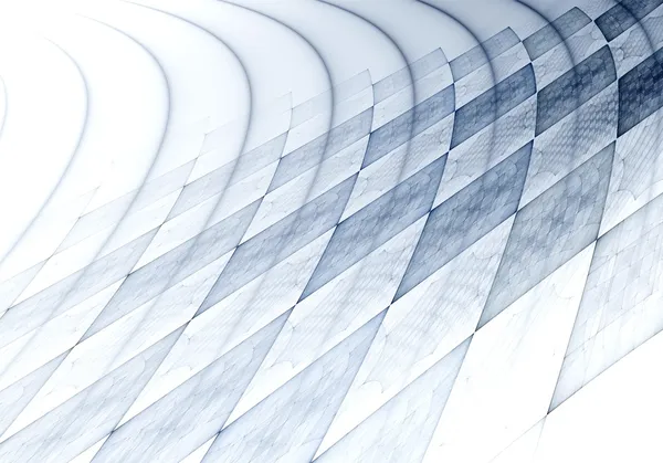 Cuadrado fractal digital abstracto azul sobre fondo blanco —  Fotos de Stock