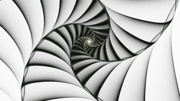Spirale noire tournante 