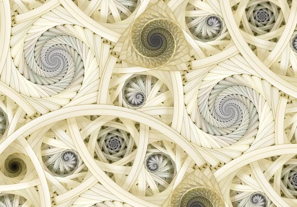 Espiral fractal abstracta sobre fondo blanco — Foto de Stock