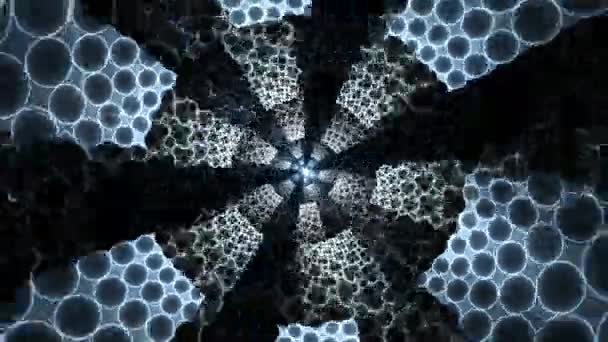 Spiralgalaxie mit schwarzem Hintergrund — Stockvideo