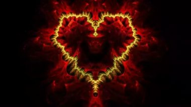 Kırmızı kalp hızı fractal