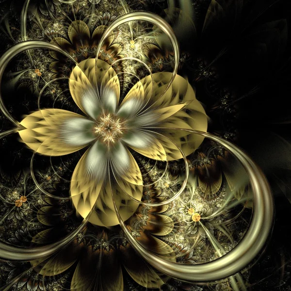 Kleurrijke fractal bloemenpatroon — Stockfoto