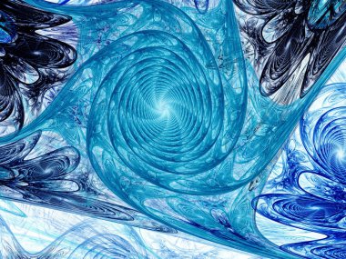 beyaz zemin üzerinde soyut fractal