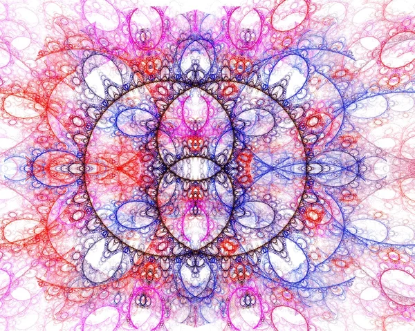 Beyaz zemin üzerinde soyut fractal — Stok fotoğraf