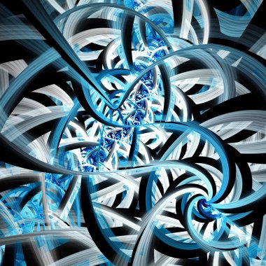 soyut fraktal siyah zemin üzerine kırmızı