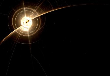 Dijital illüstrasyon mavi soyut sanat