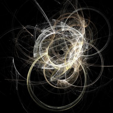 soyut fraktal beyaz zemin üzerine mavi