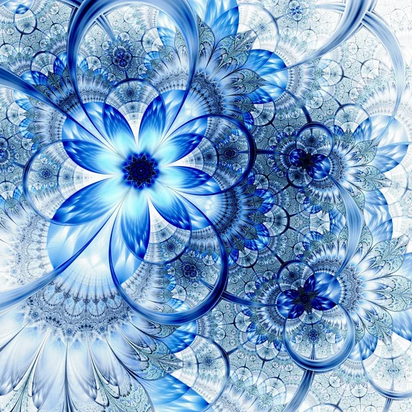 Kleurrijke fractal bloemenpatroon — Stockfoto