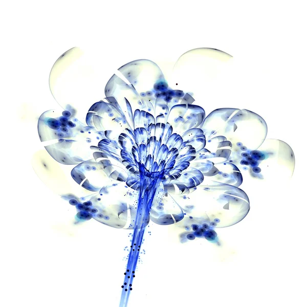 ดอกไม้สีฟ้าอ่อน, งานศิลปะดิจิตอล — ภาพถ่ายสต็อก