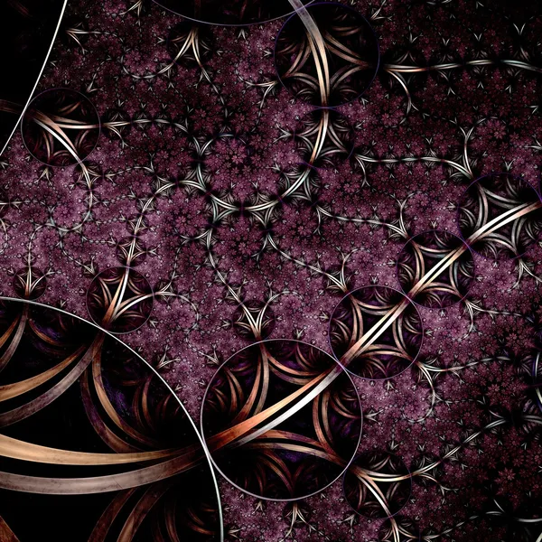 Violeta padrão fractal flor — Fotografia de Stock