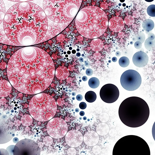 Violet fractal flower pattern — Stock Photo, Image