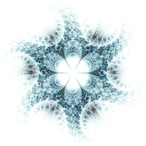 Patrón de flor fractal azul —  Fotos de Stock