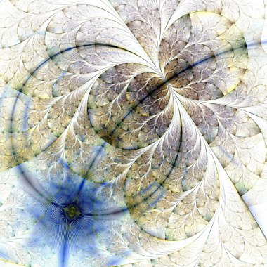 simetrik altın fraktal çiçek