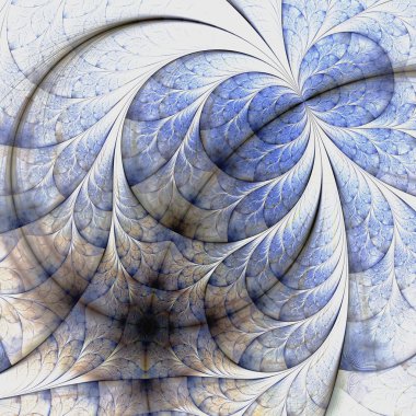 simetrik altın fraktal çiçek