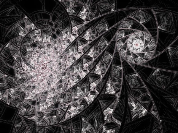 Patrón de flor fractal oscura — Foto de Stock