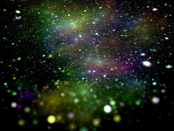 Círculos coloridos y estrellas enfoque abstracto — Foto de Stock