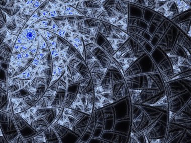 soyut fraktal görüntü renkli yıldız ikiz spiraller