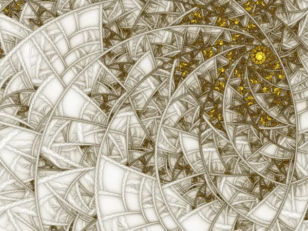 Imagen fractal abstracta espirales gemelas de estrellas coloridas — Foto de Stock