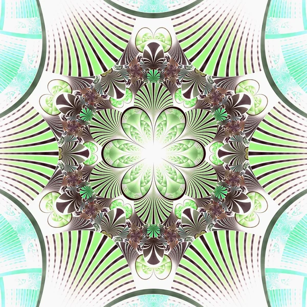 Dark green fractal flower — Stock Photo, Image