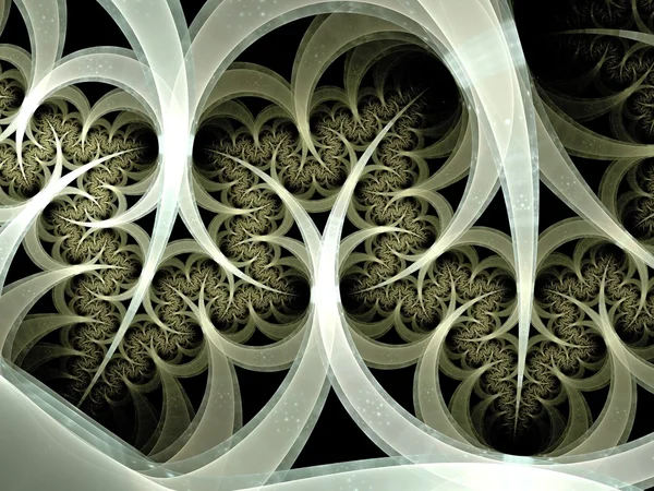 Ramas fractales de árboles, ilustraciones digitales para gráficos creativos — Foto de Stock