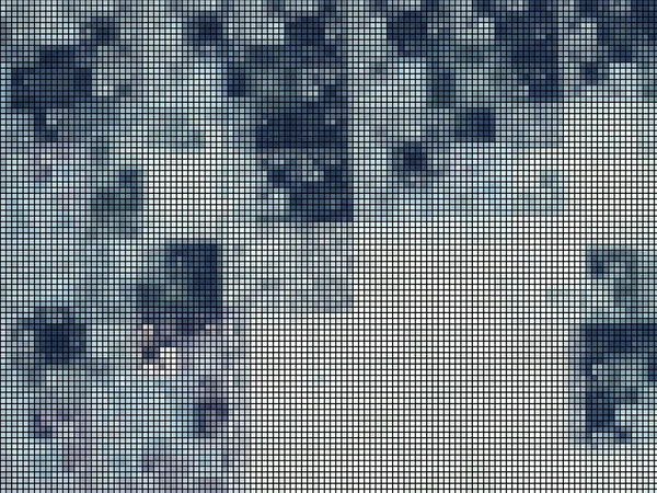 Абстрактный синий квадратный фрактальный мозаичный фон — стоковое фото
