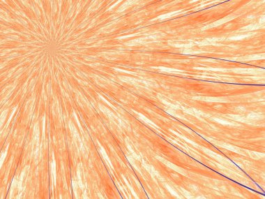 simetrik turuncu kırmızı fraktal çiçek