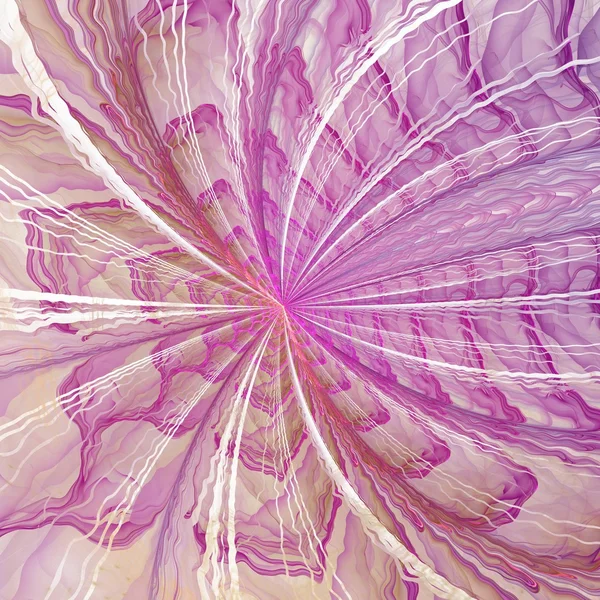 simetrik Menekşe fraktal çiçek, dijital sanat 