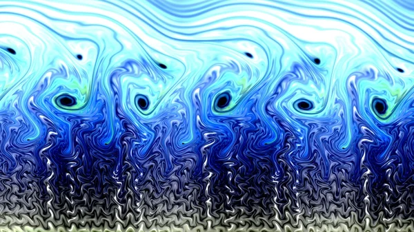 Fractal arte vidrio texturizado azul, marrón y dorado —  Fotos de Stock