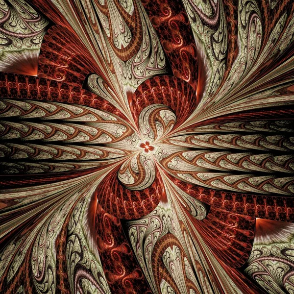 Симетрична Фрактальна Квітка Цифрове Мистецтво Творчої Графіки — стокове фото